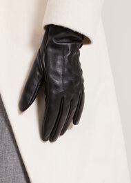 Black Leather Gloves