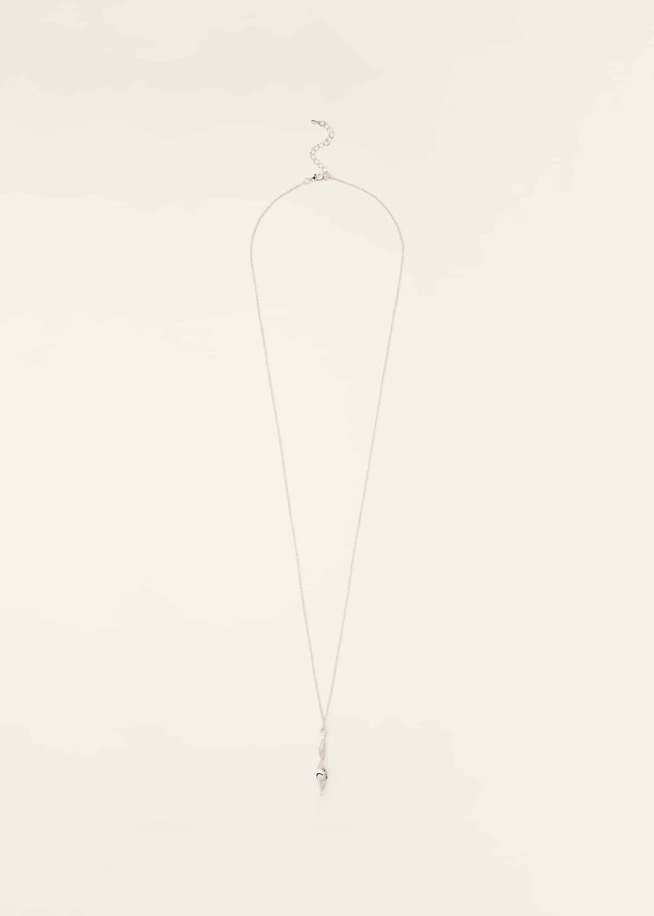 Twist Pendant Long Necklace