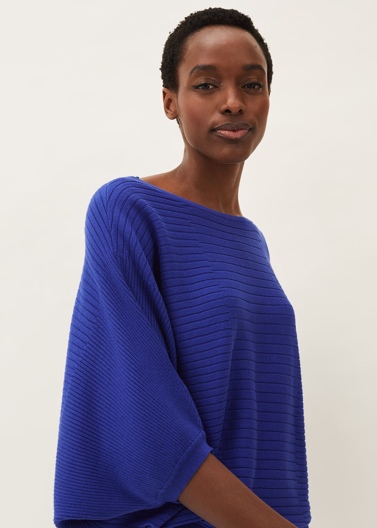 Alma Ribbed Batwing Jumper | Phase Eight UK