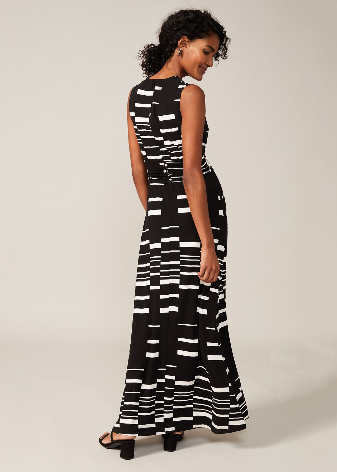 Willow Stripe Wrap Maxi Dress