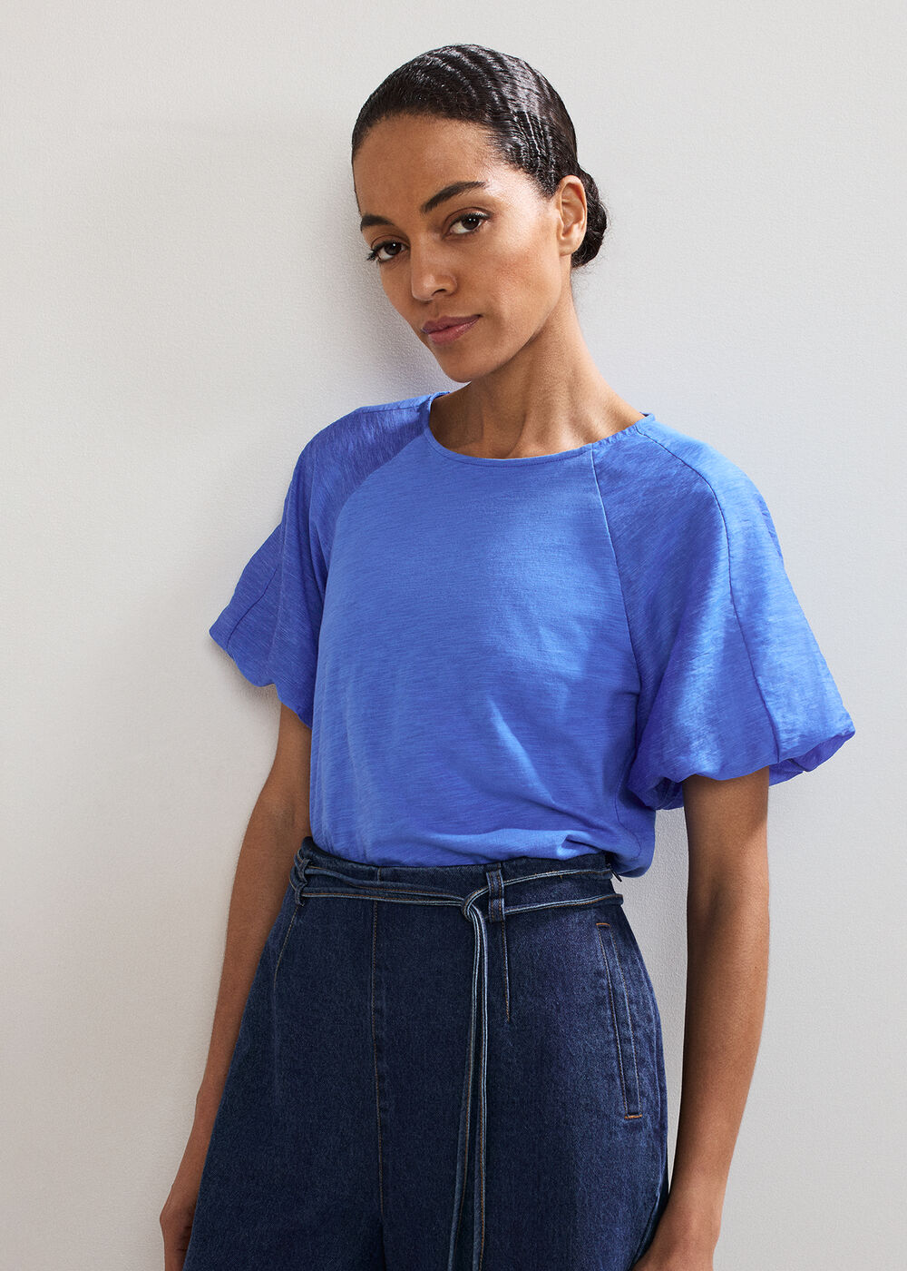 ${product-id}-Tate Puff Sleeve Top-Blue-${view-type}