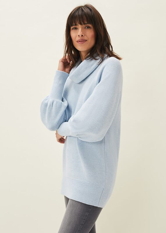 Dahlie Cowl Neck Knit Jumper