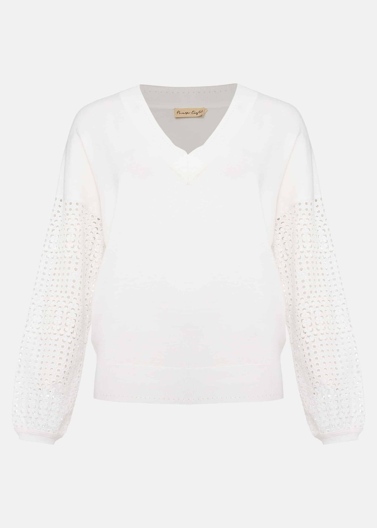 Lise Broiderie Sleeve Jumper