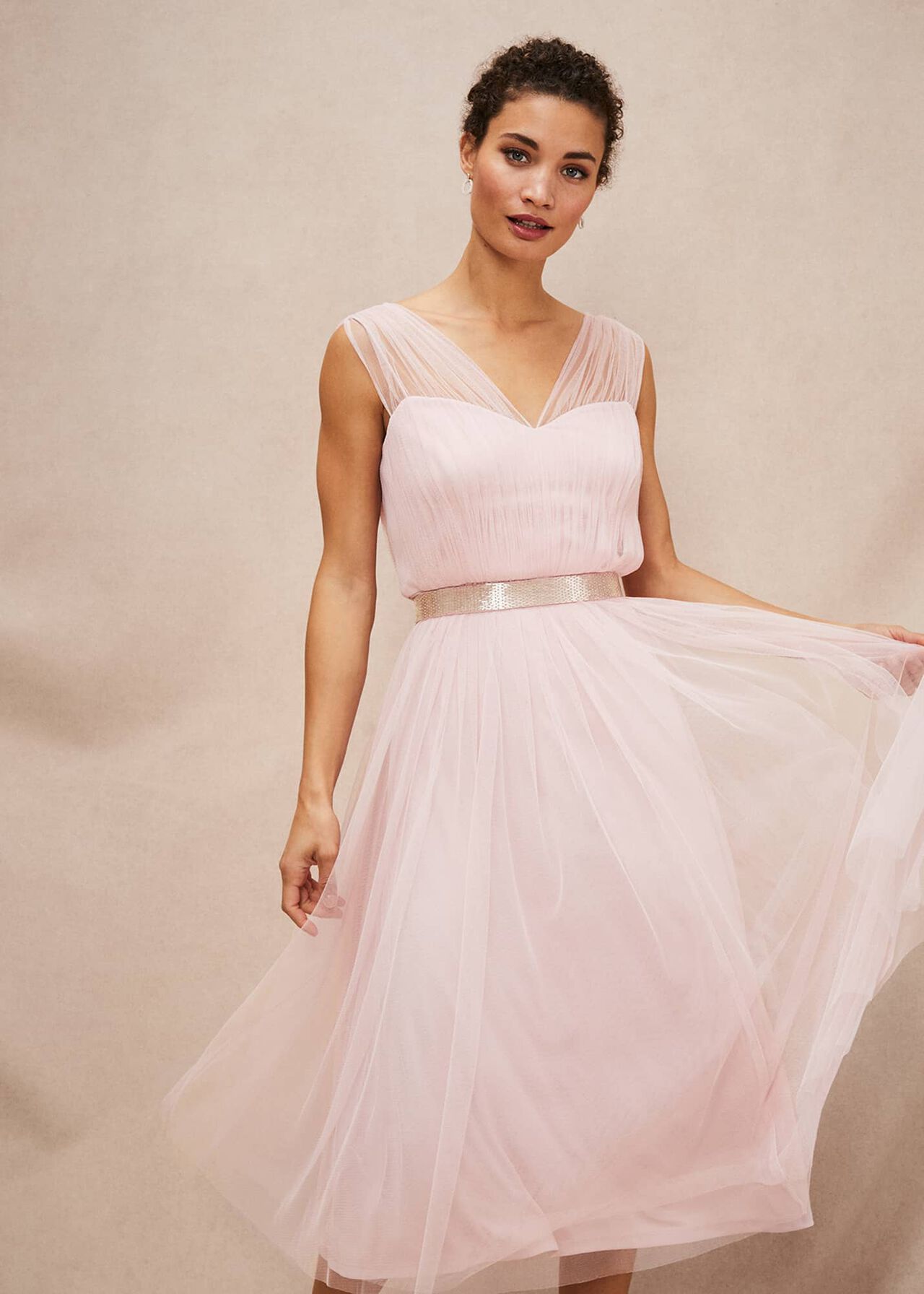 Pink tulle dress