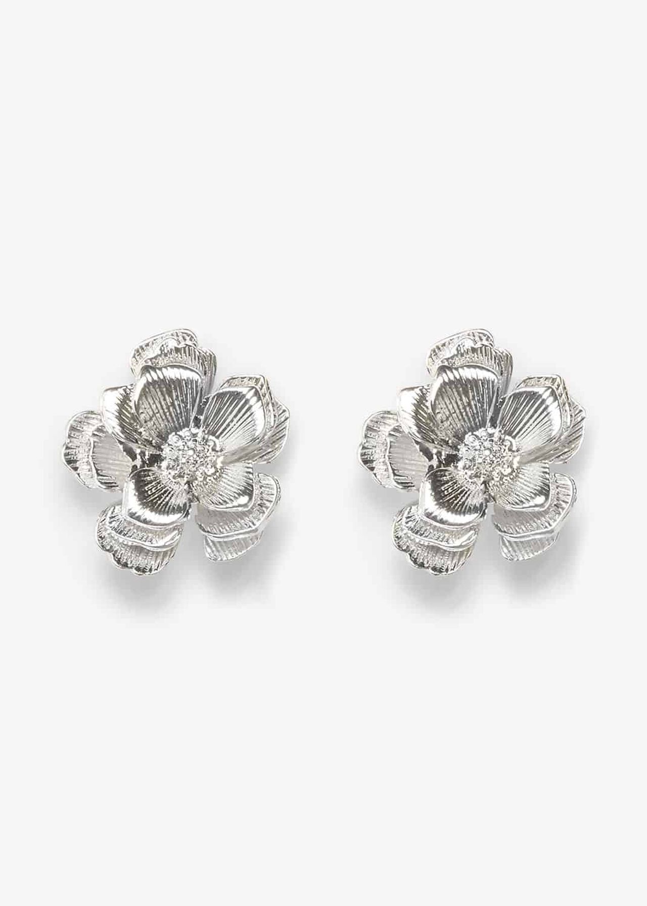 Aya Formed Flower Stud Earrings
