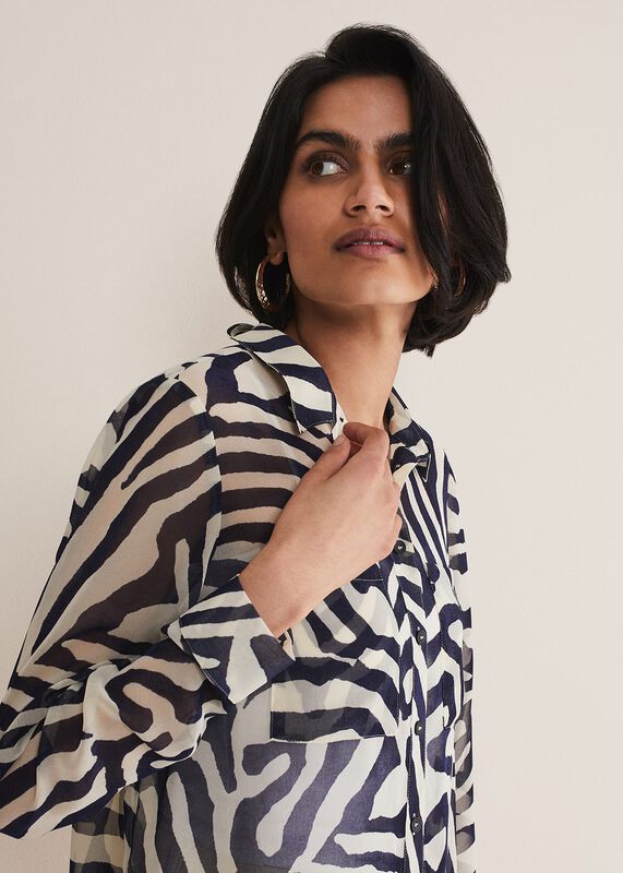 Isabella Zebra Print Blouse