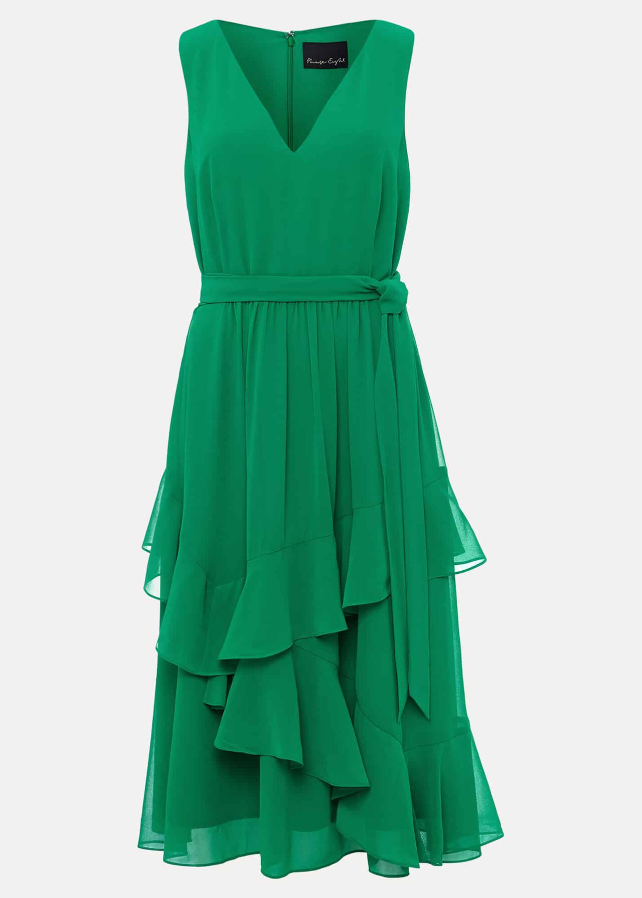 Breesha Green Midaxi Dress