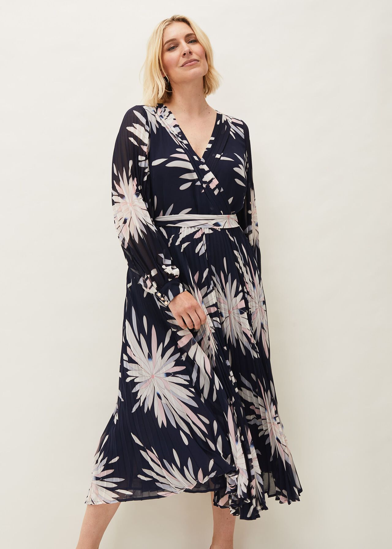 Ellen Palm Print Midaxi Dress | Phase Eight
