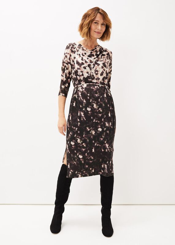 Corrie Abstract Spot Print Dress