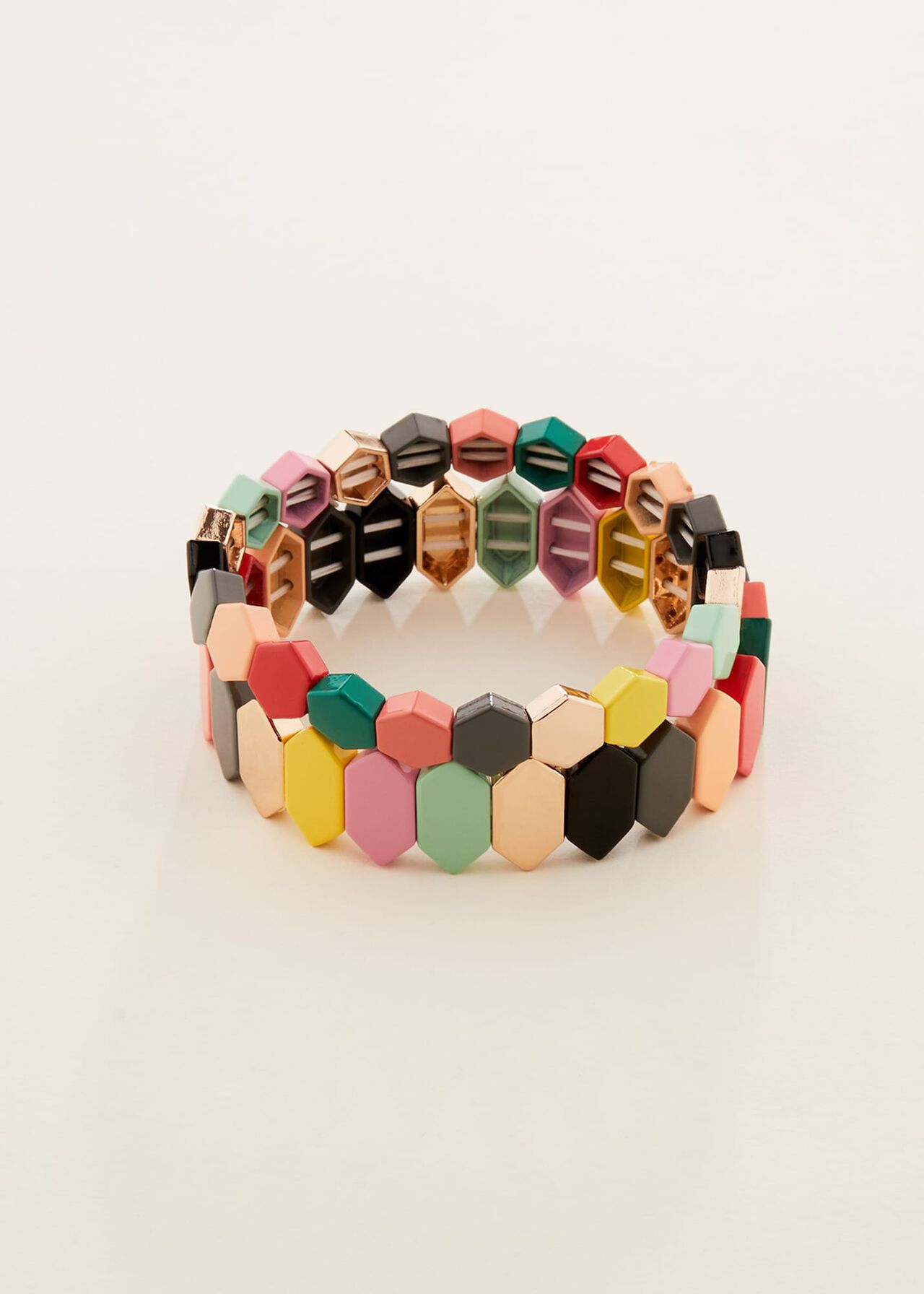 Multi Coloured Stretch Bracelet Pack