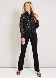 Winne Chevron Print Blouse