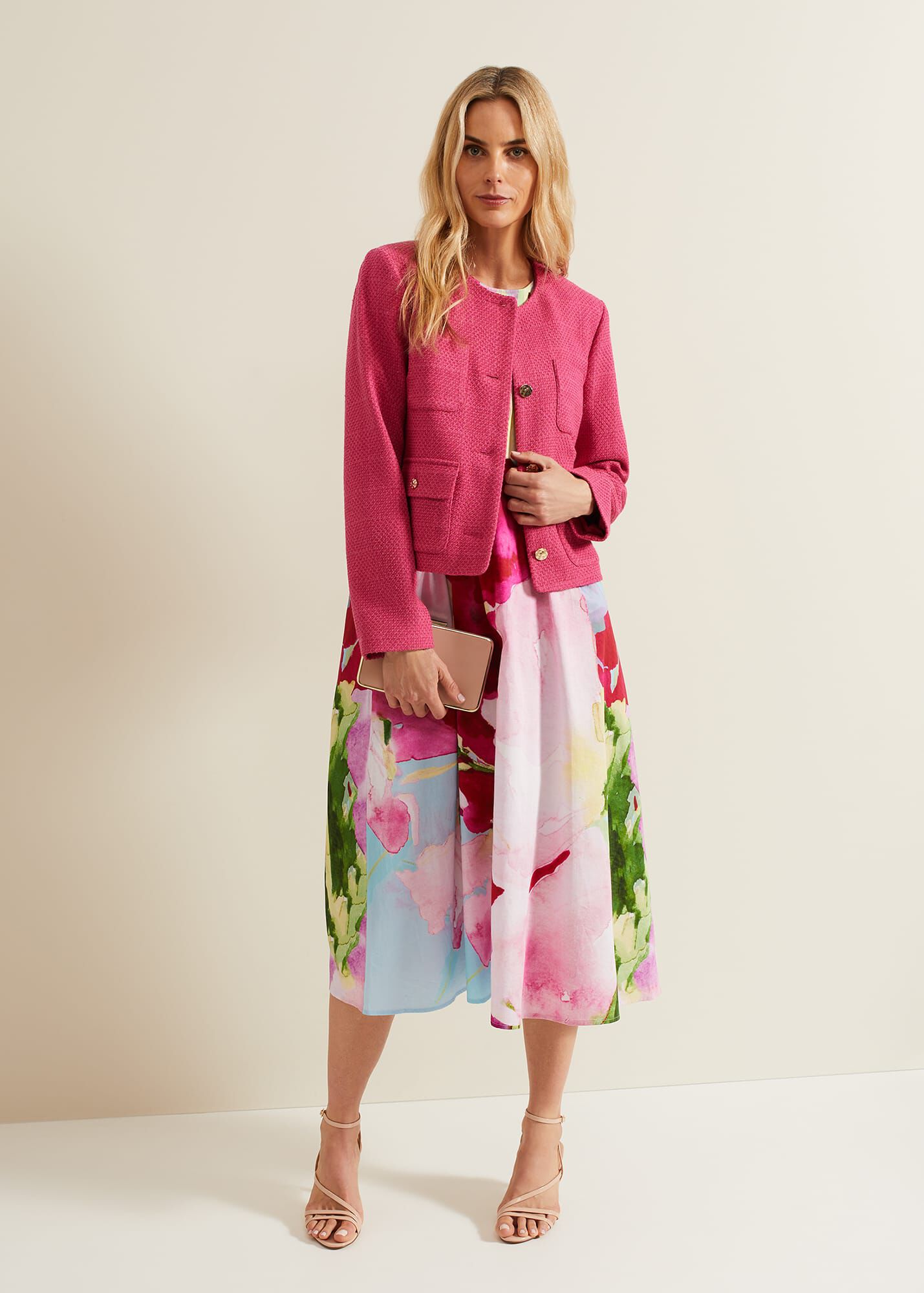 Lailah Floral Day Dress Red main image 0