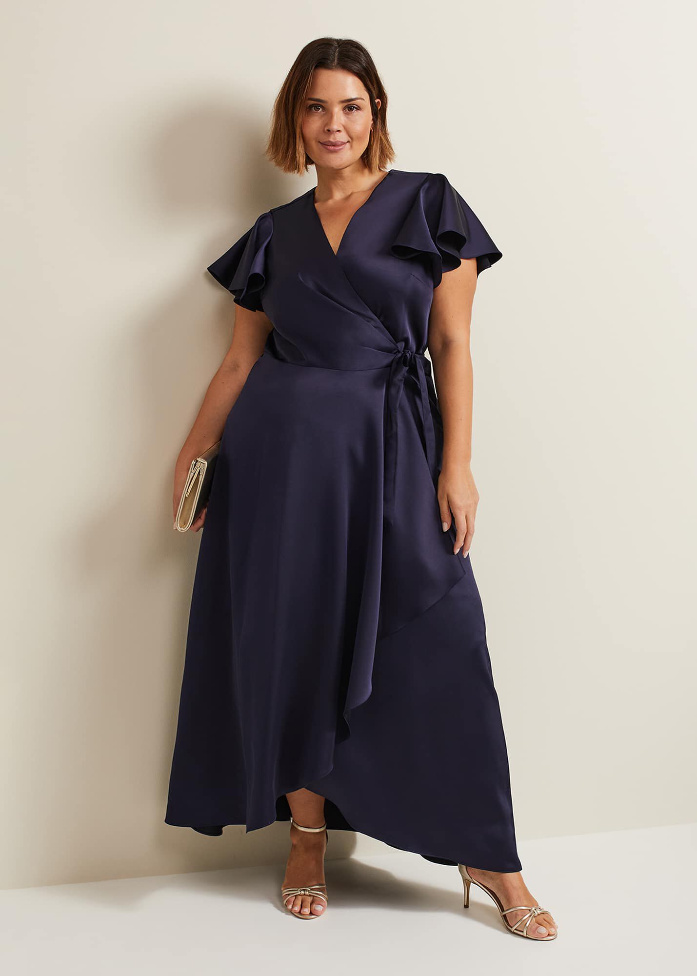 【PHASE EIGHT】Arabella サテン マキシドレス Arabella Satin Maxi Dress | Phase Eight ROW |