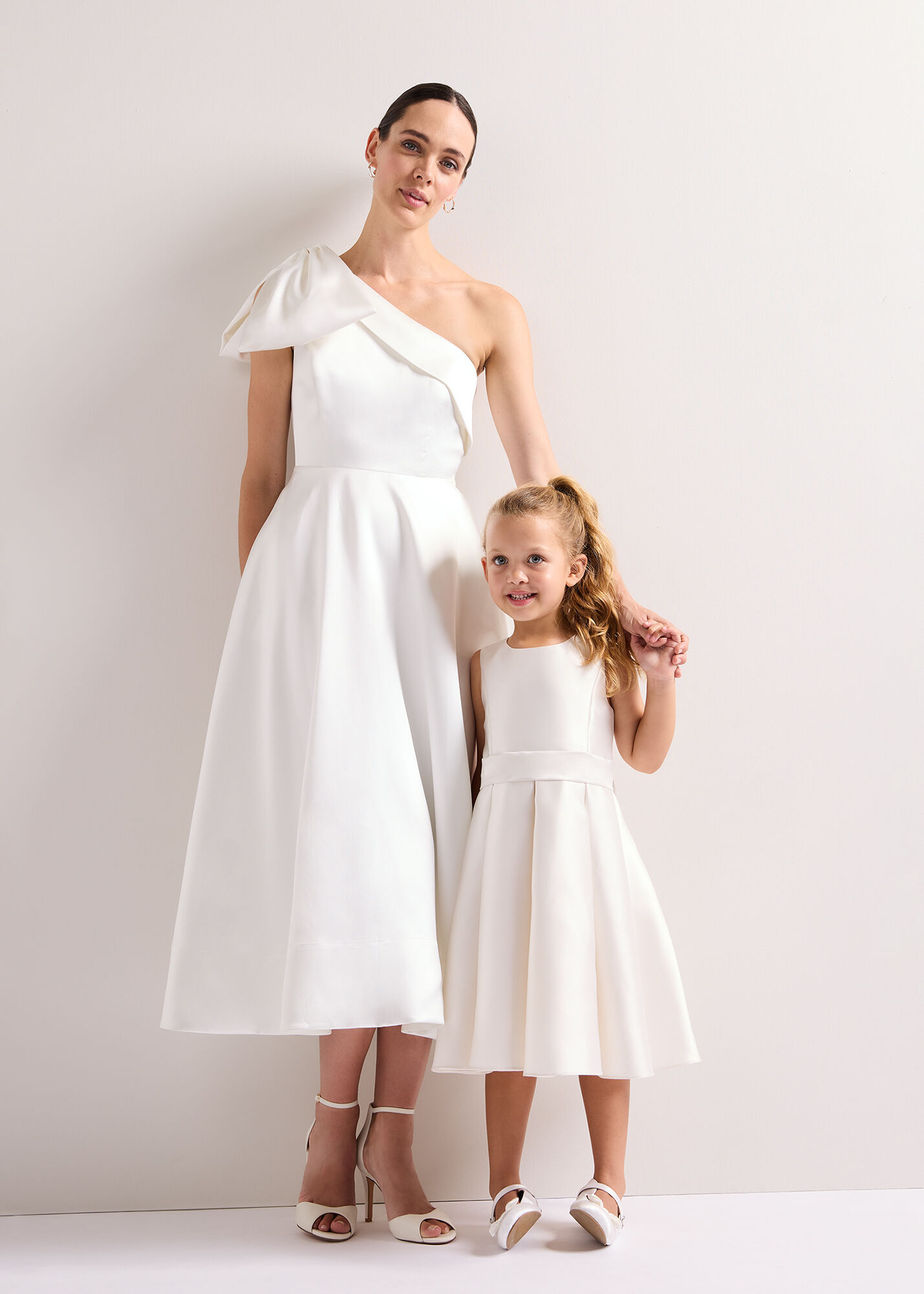 Melody Ivory Satin Dress | Phase Eight UK |