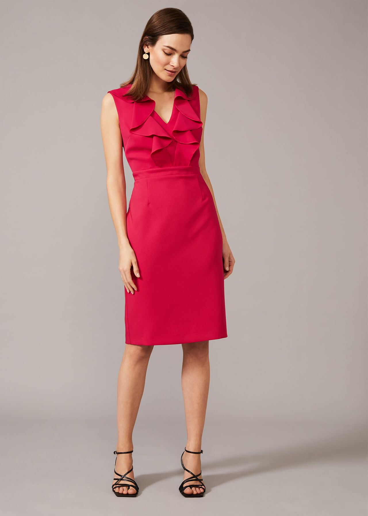 Linda Frill Fitted Dress