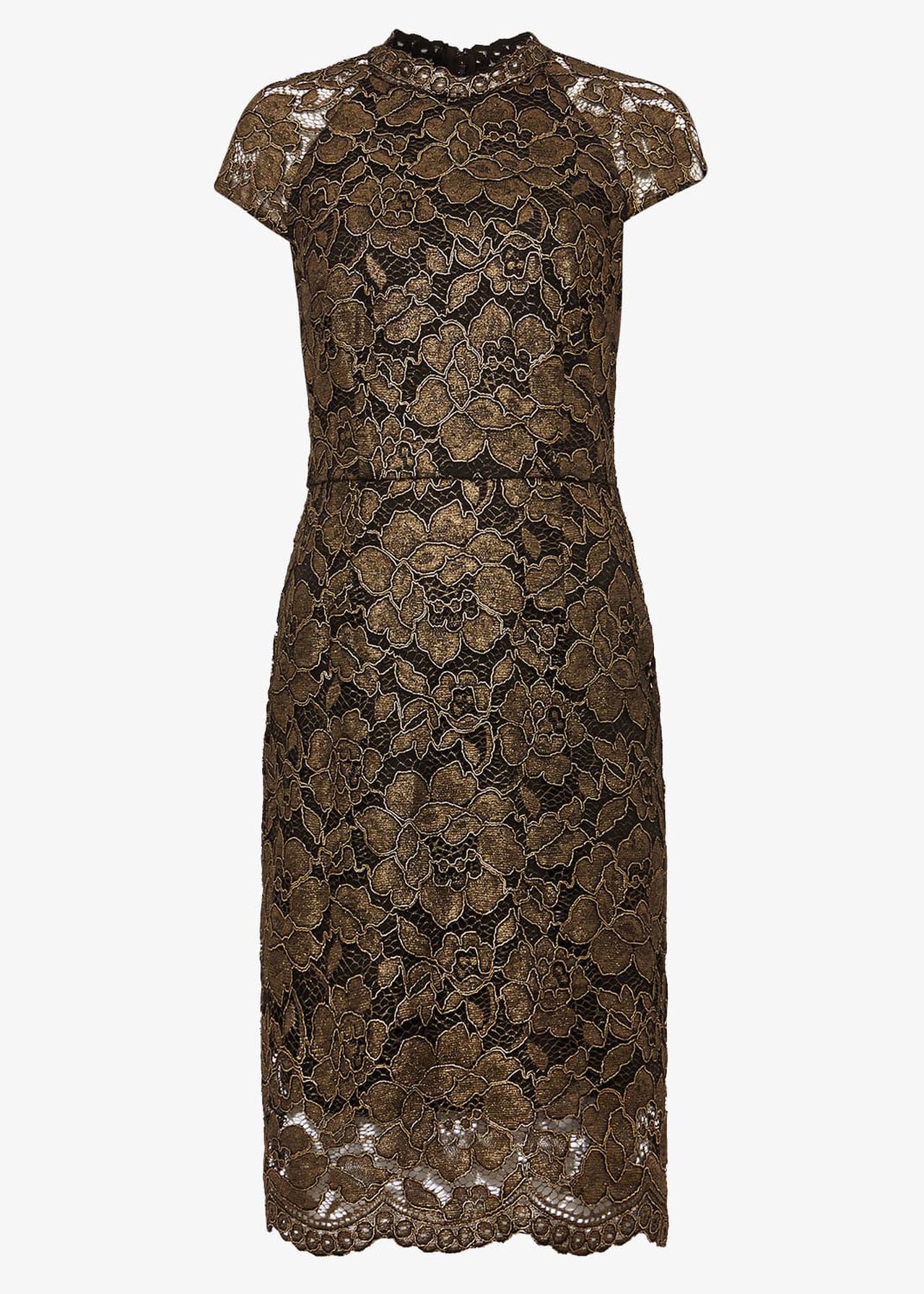 Janie Metallic Corded Lace Dress