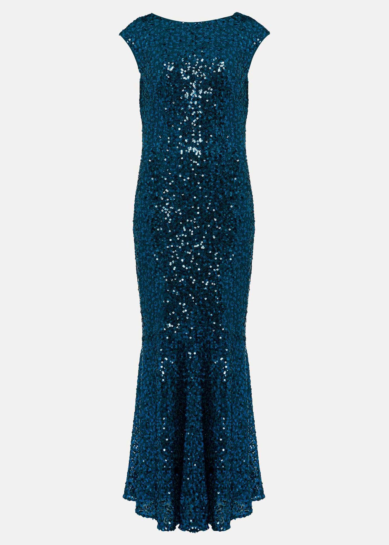 Haven Blue Sequin Maxi Dress