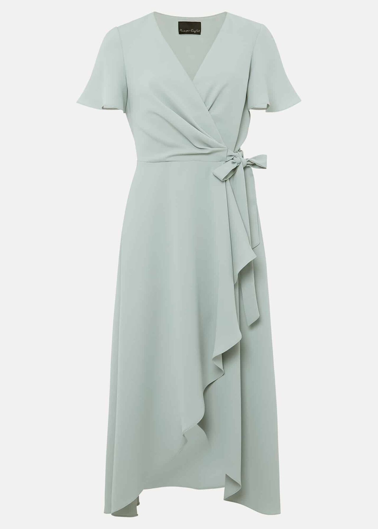 Julissa Ruffle Wrap Midi Dress