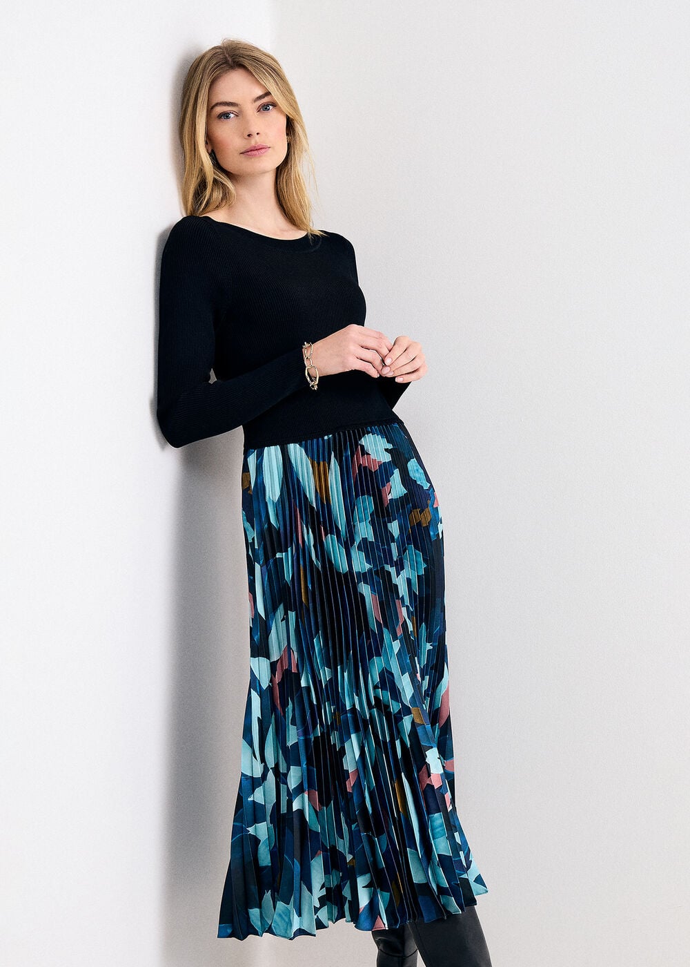 Riley Knit Pattern Dress