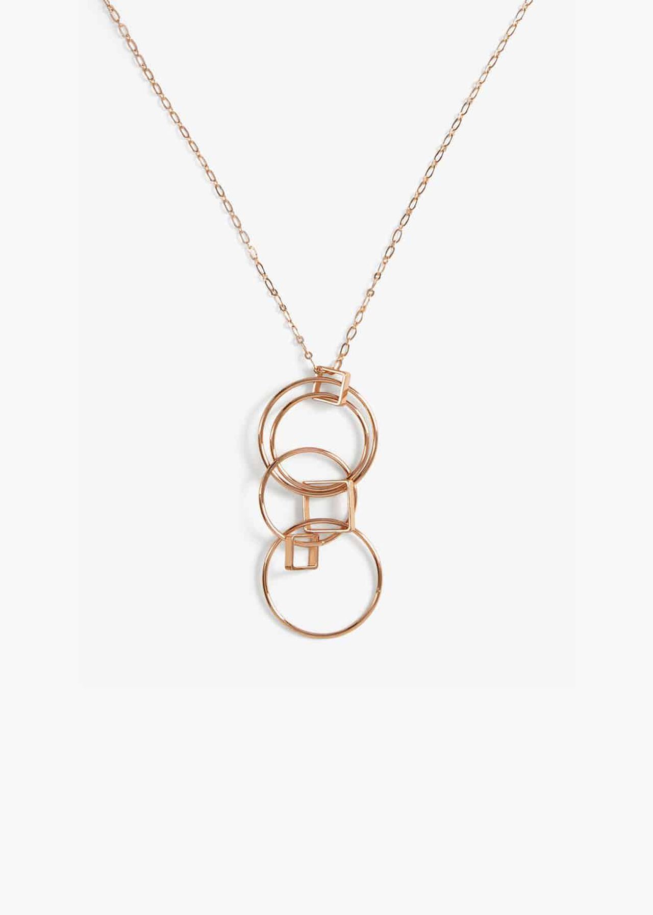 Amory Square And Round Link Necklace