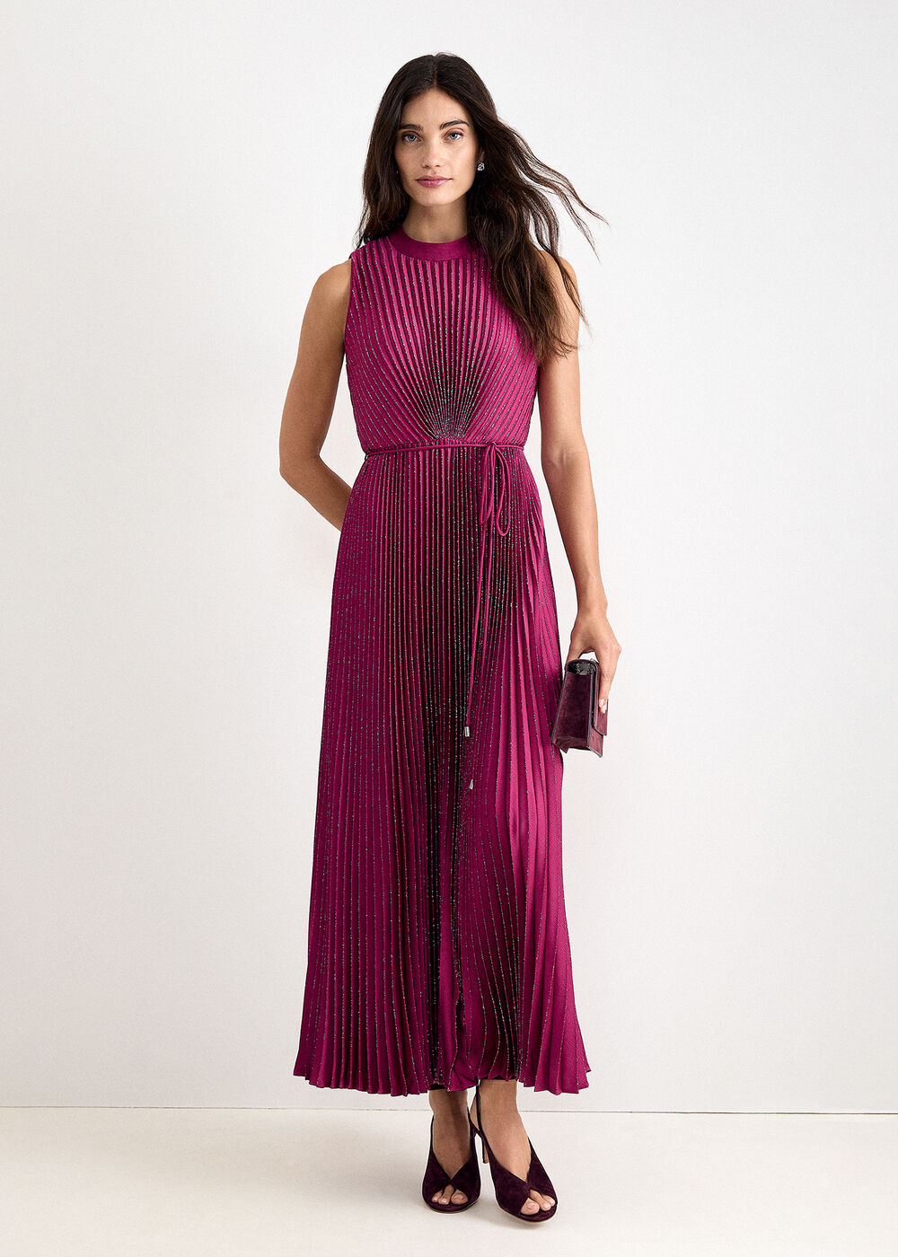 Petite Simara Glitter Maxi Dress