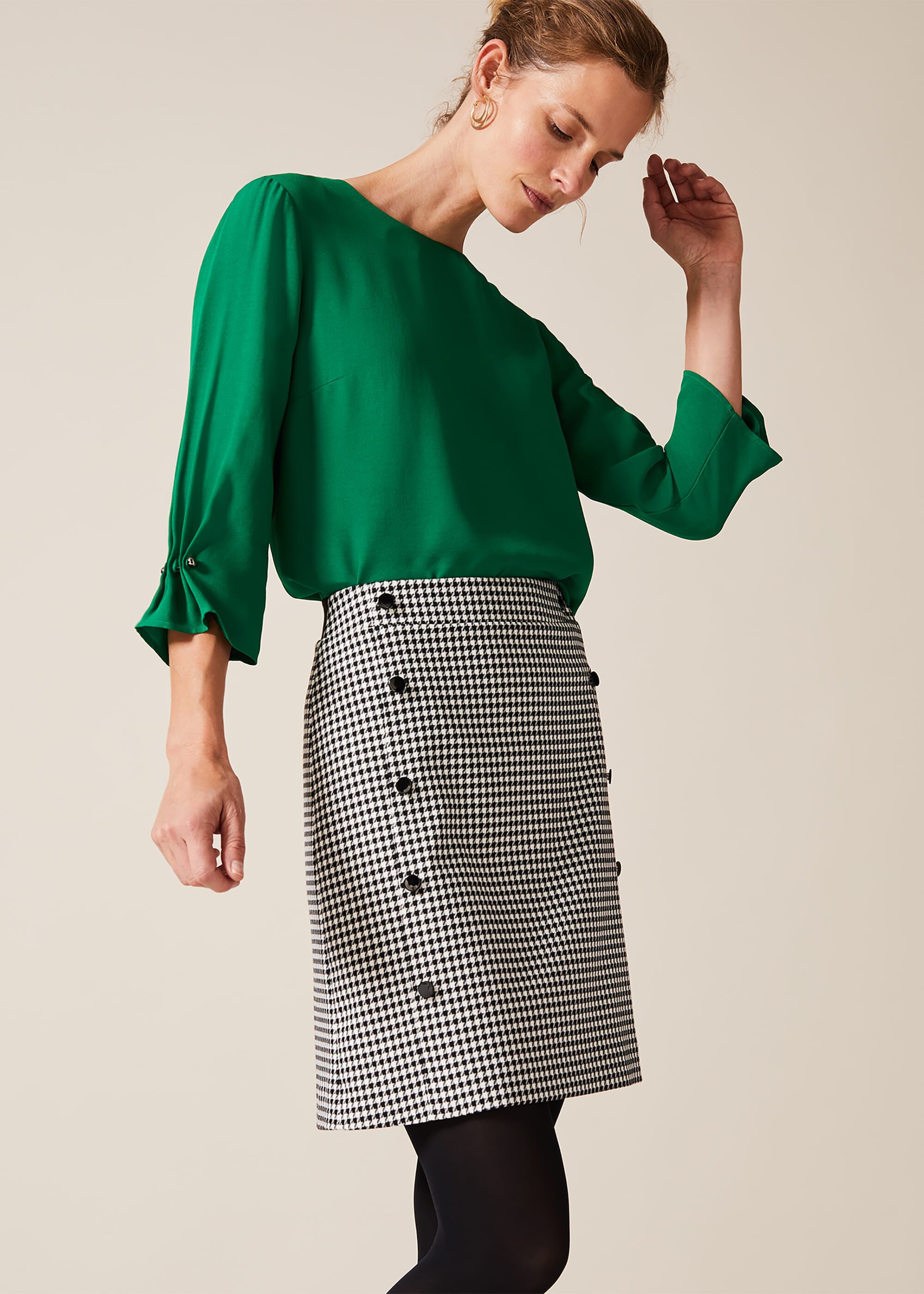 Ridley Dogtooth Skirt