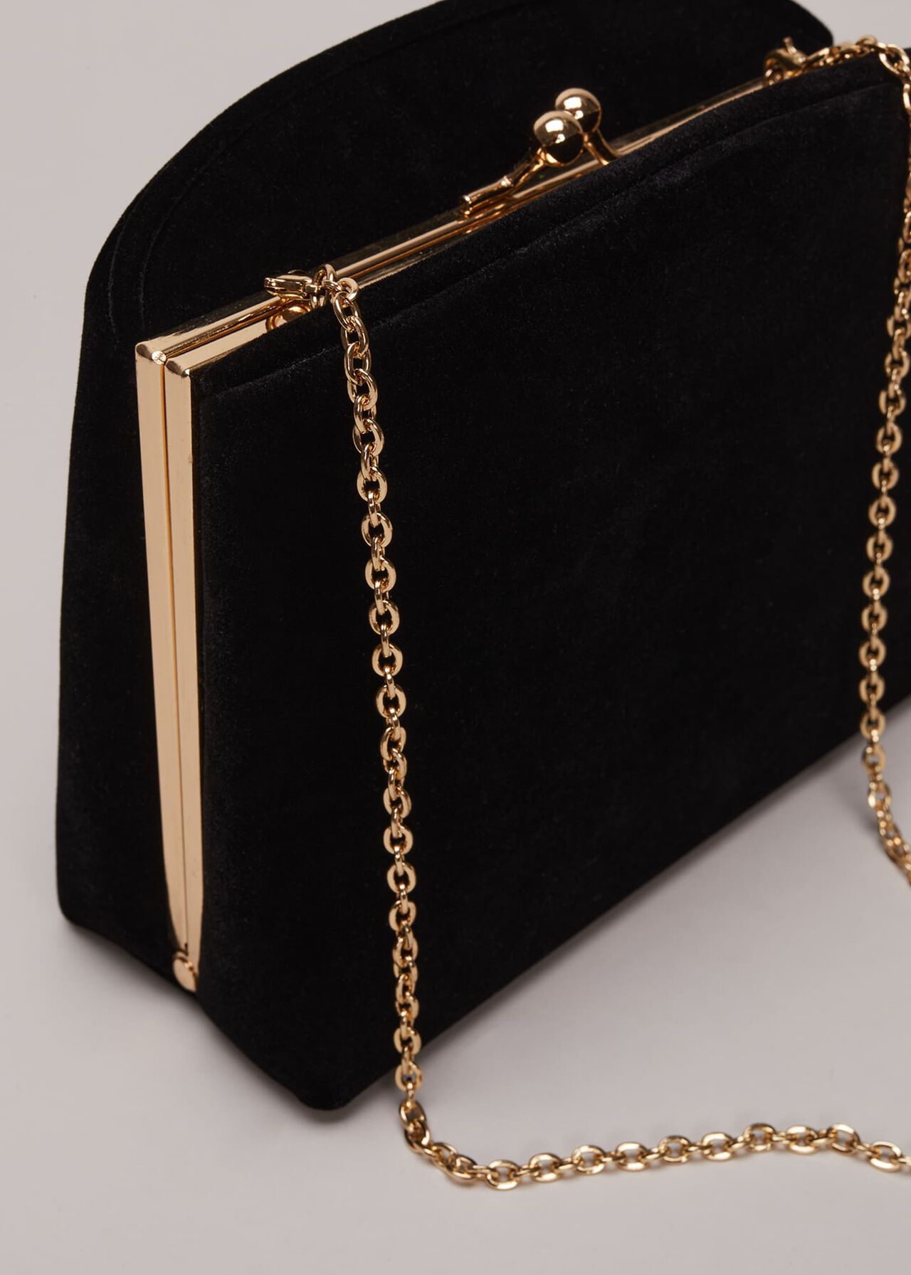 Black Velvet Clutch Bag