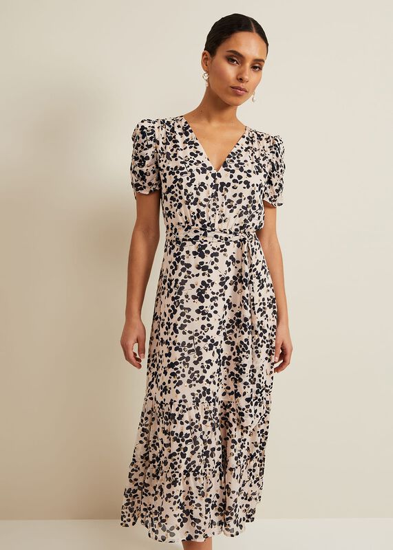 Petite Amy Floral Midi Dress