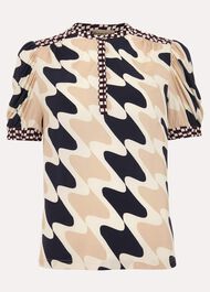 Suki Printed Jersey Top