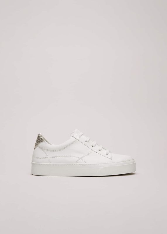 White Leather Trainers