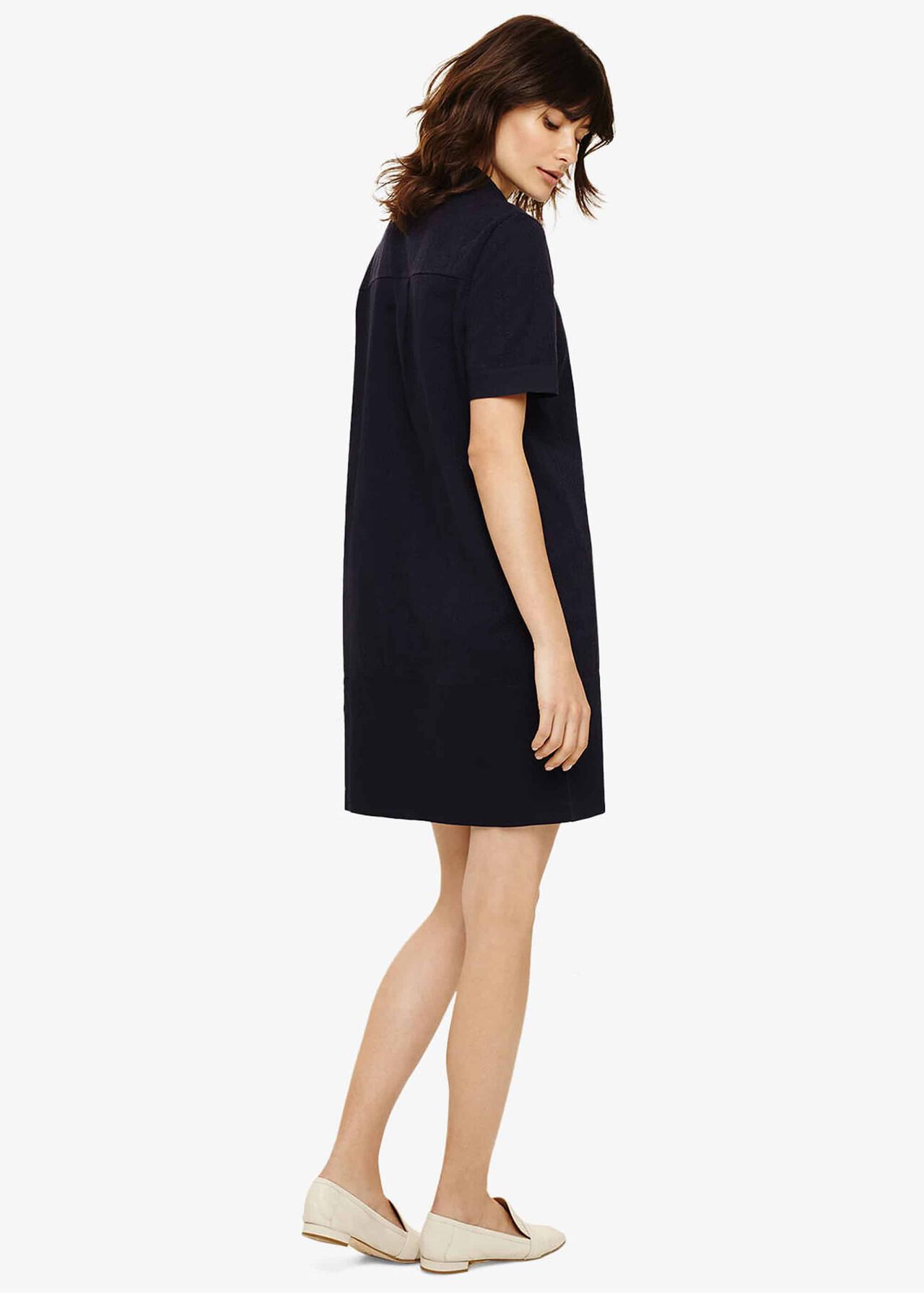 Evelyn Embroidered Shirt Dress