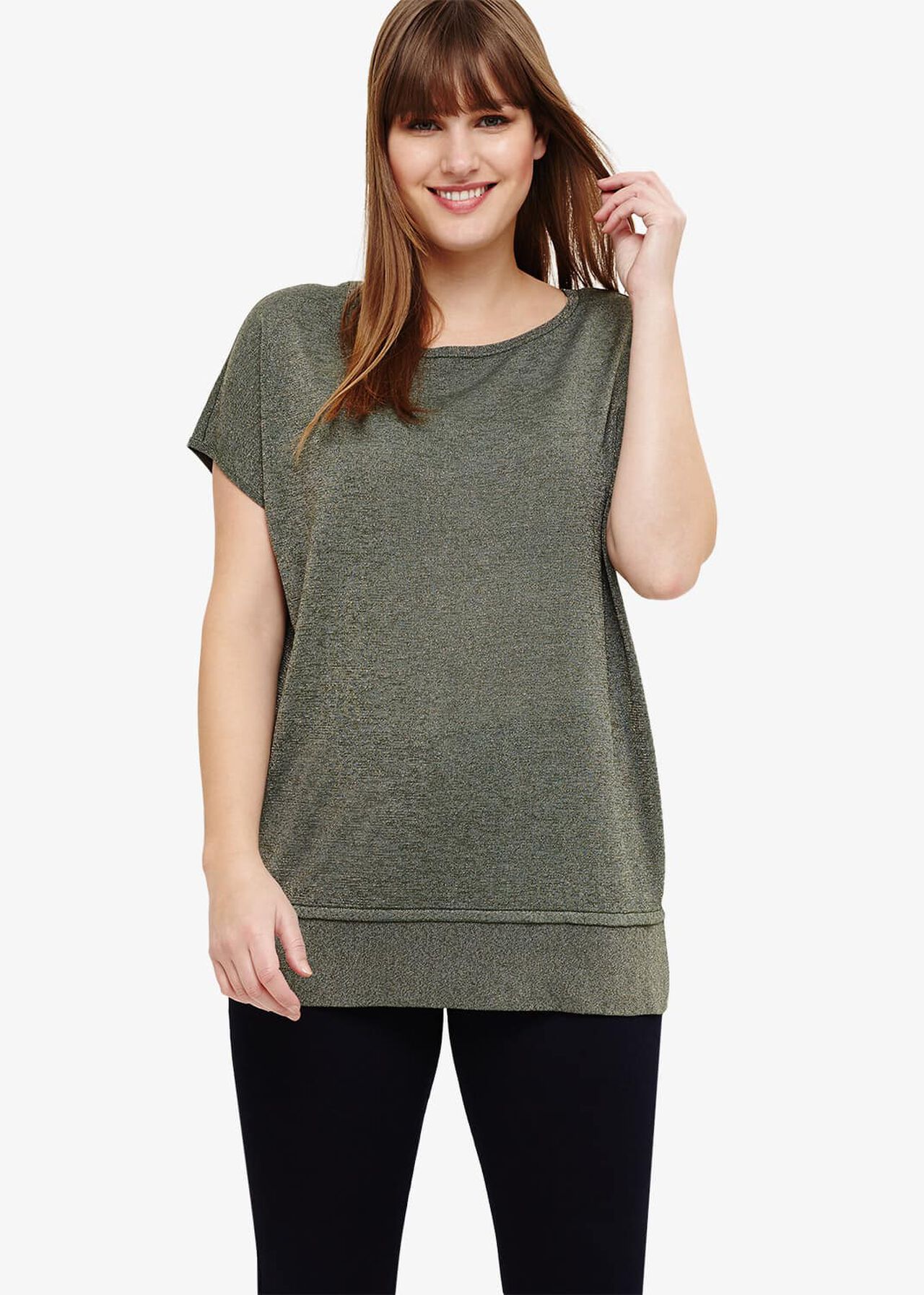 Quinzy Shimmer Knit Top