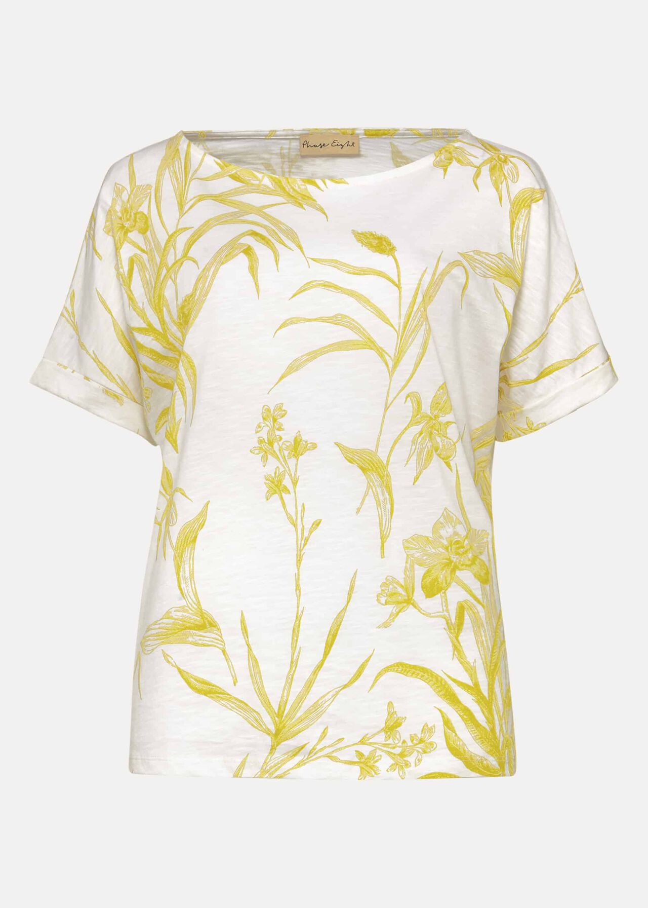 Anwen Orchid Stencil Floral Top