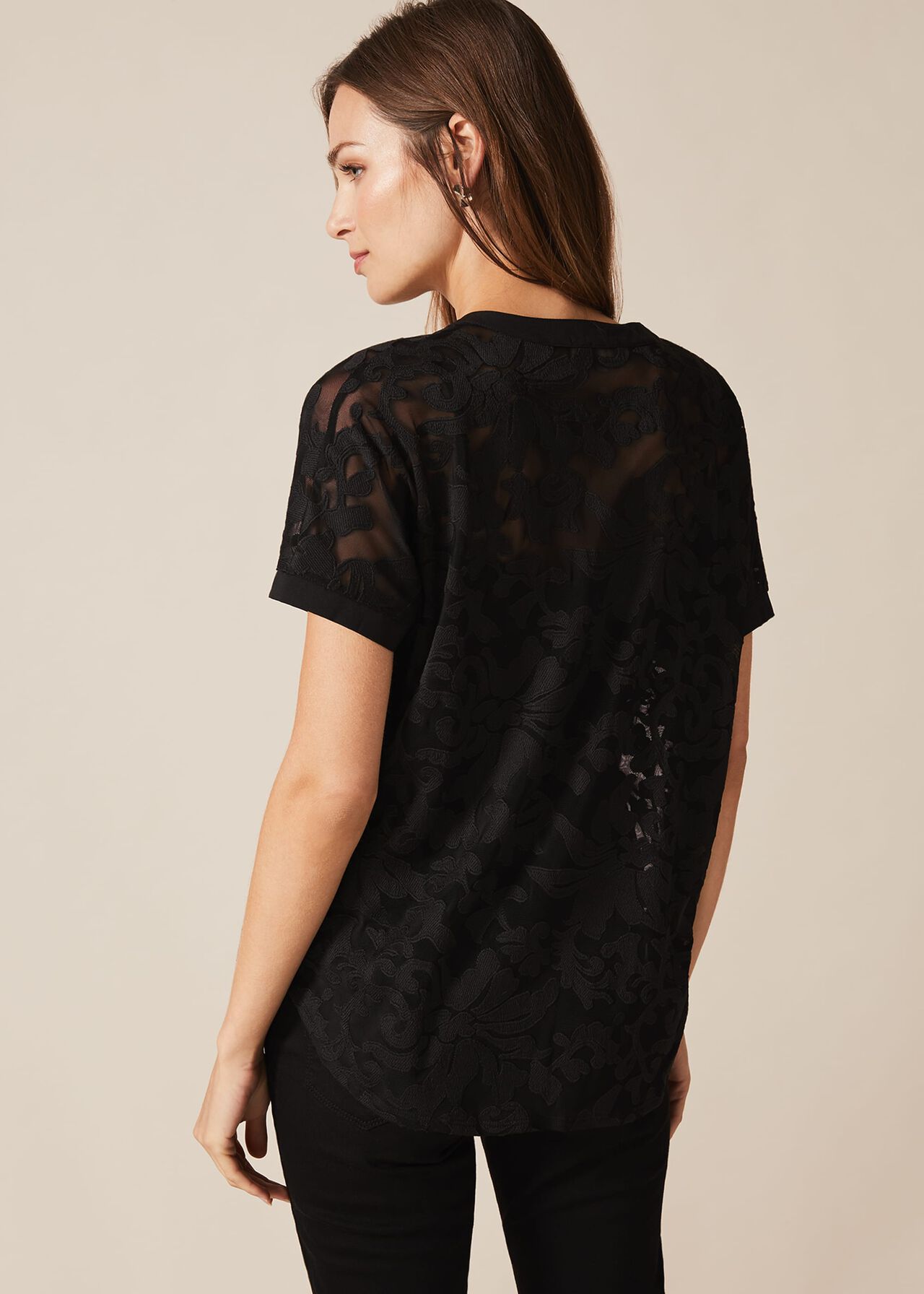Lesley Lace Textured Blouse