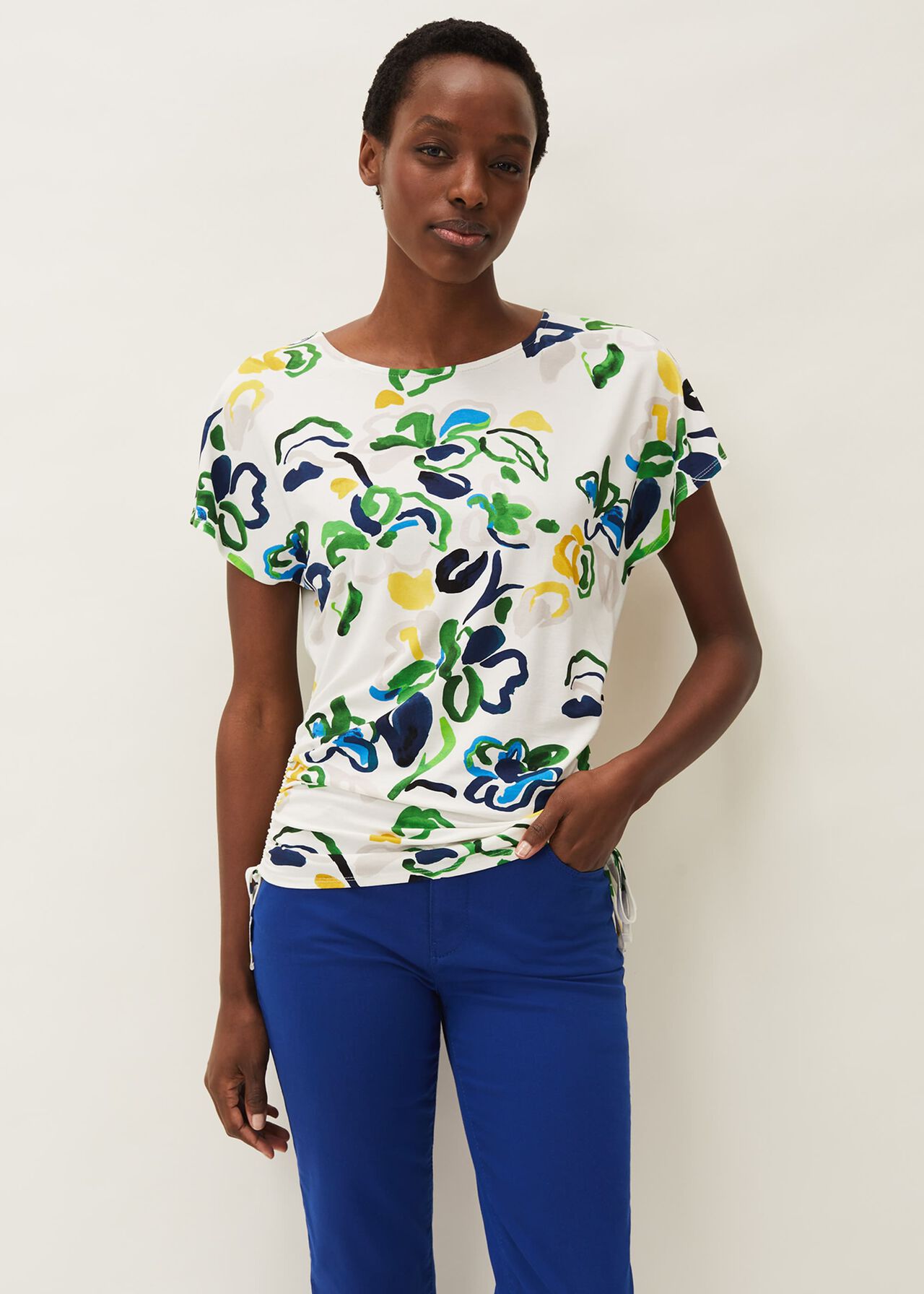 Avery Abstract Floral Top