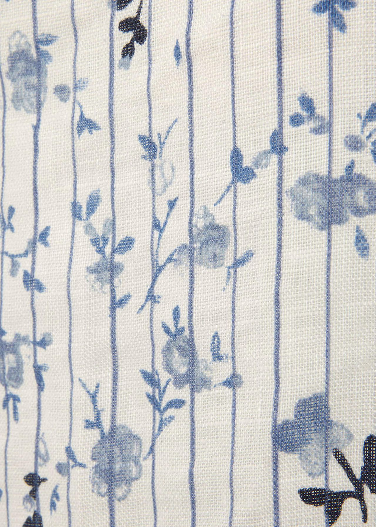 Flora Linen Print Blouse