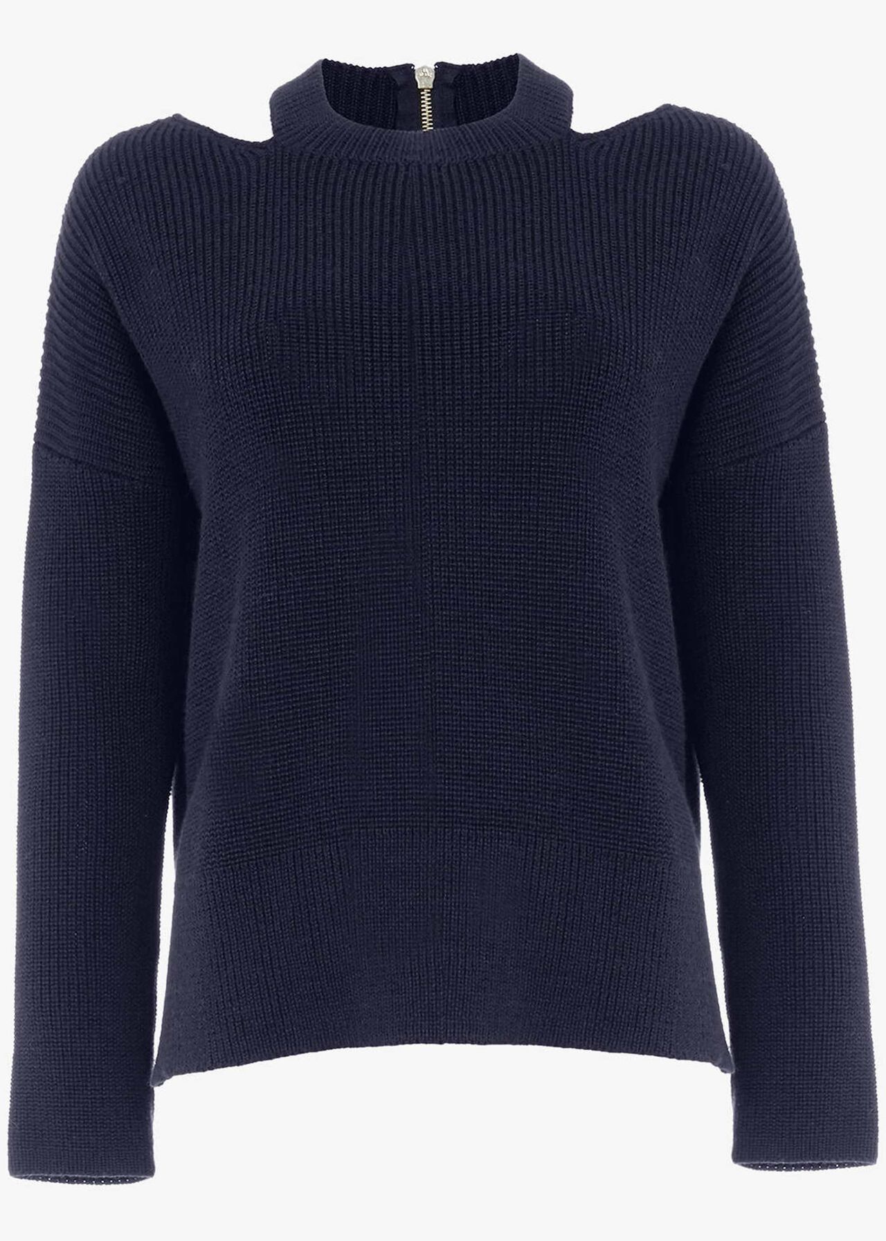 Cammi Cut Neck Chunky Knitted Jumper