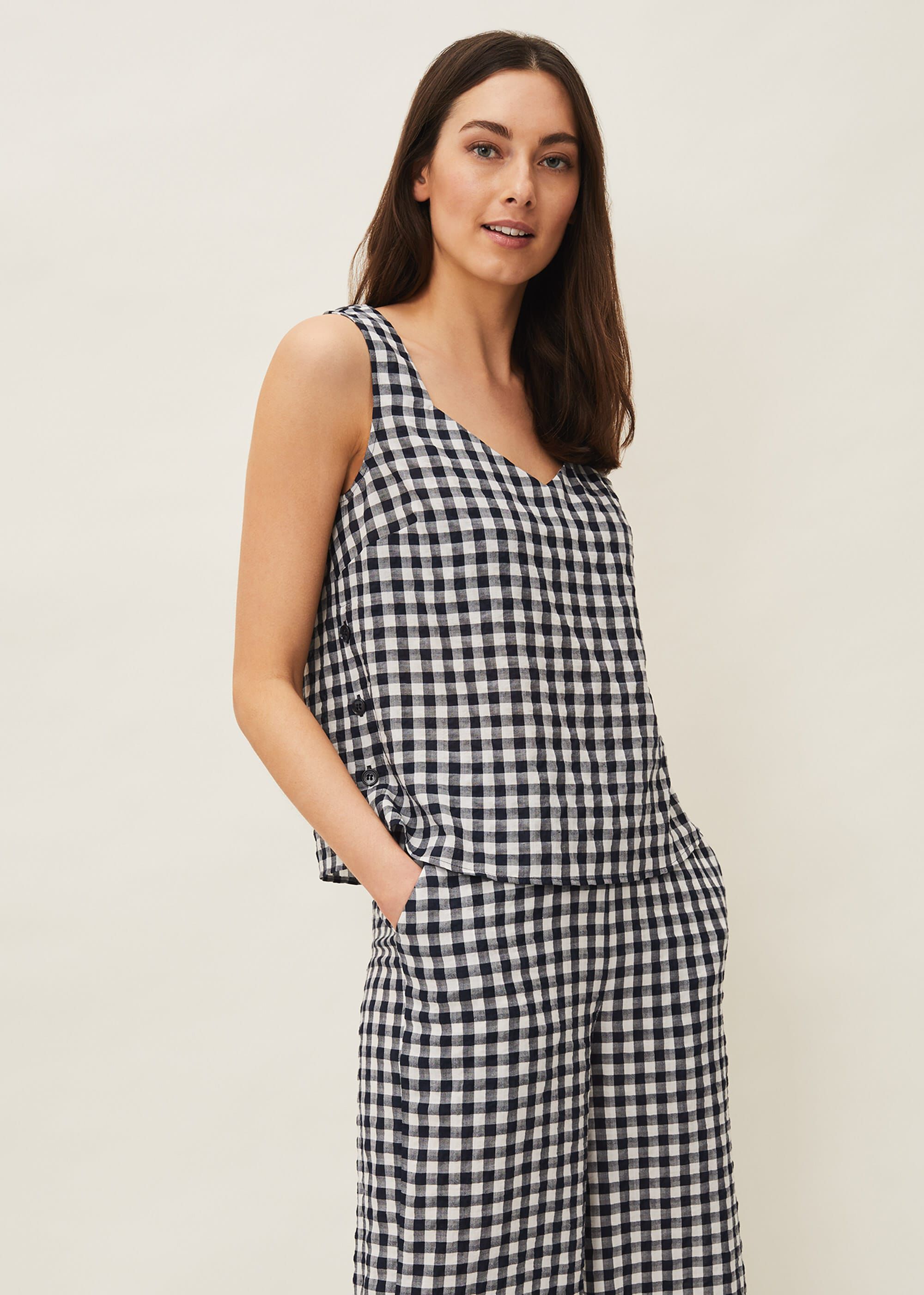 Clea Gingham Culottes | Phase Eight