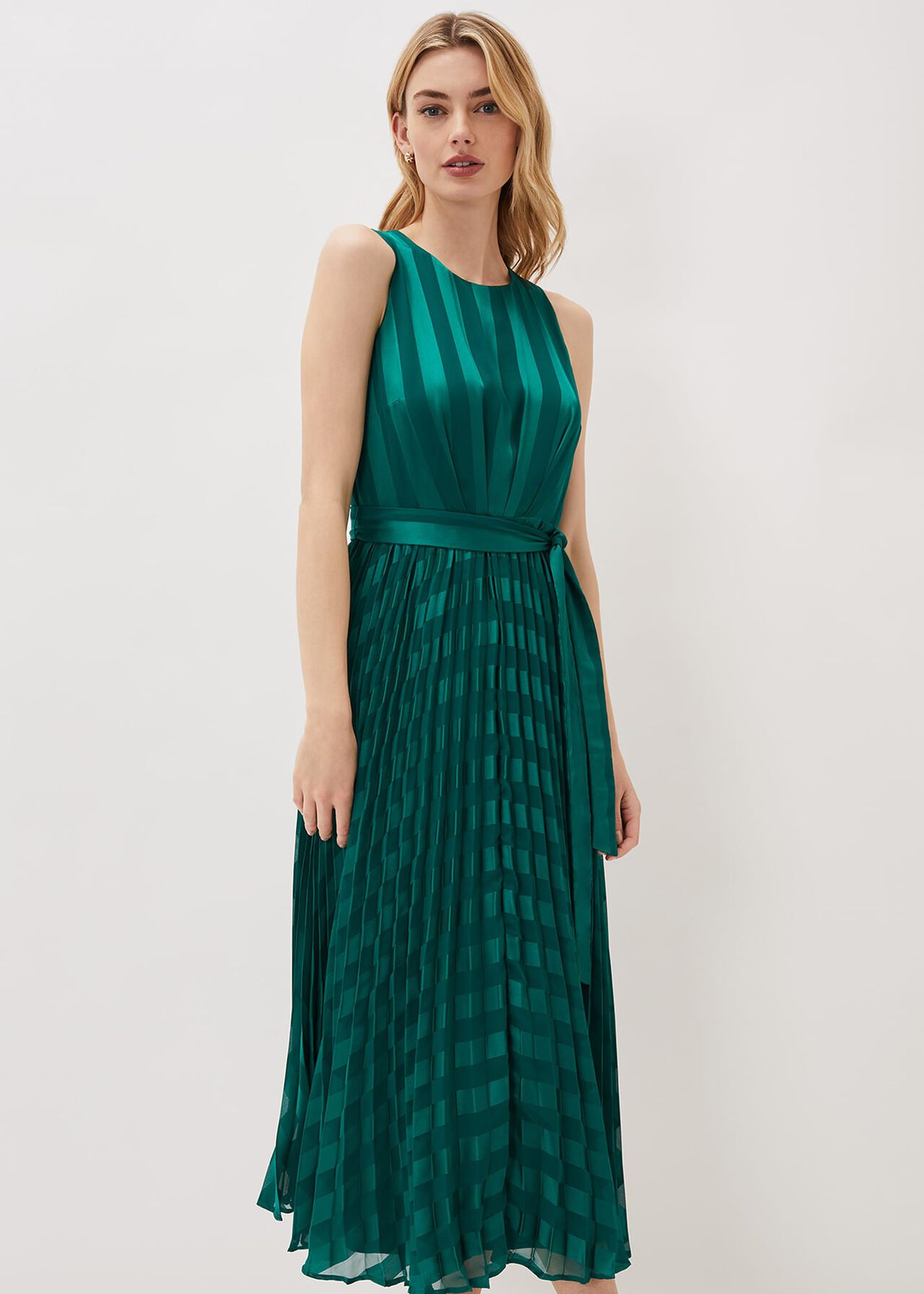 Beverley Stripe Jacquard Midaxi Dress | Phase Eight