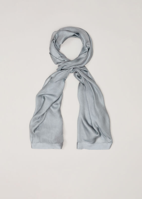 Satin Trim Scarf