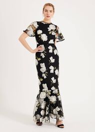 Christine Embroidered Maxi Dress