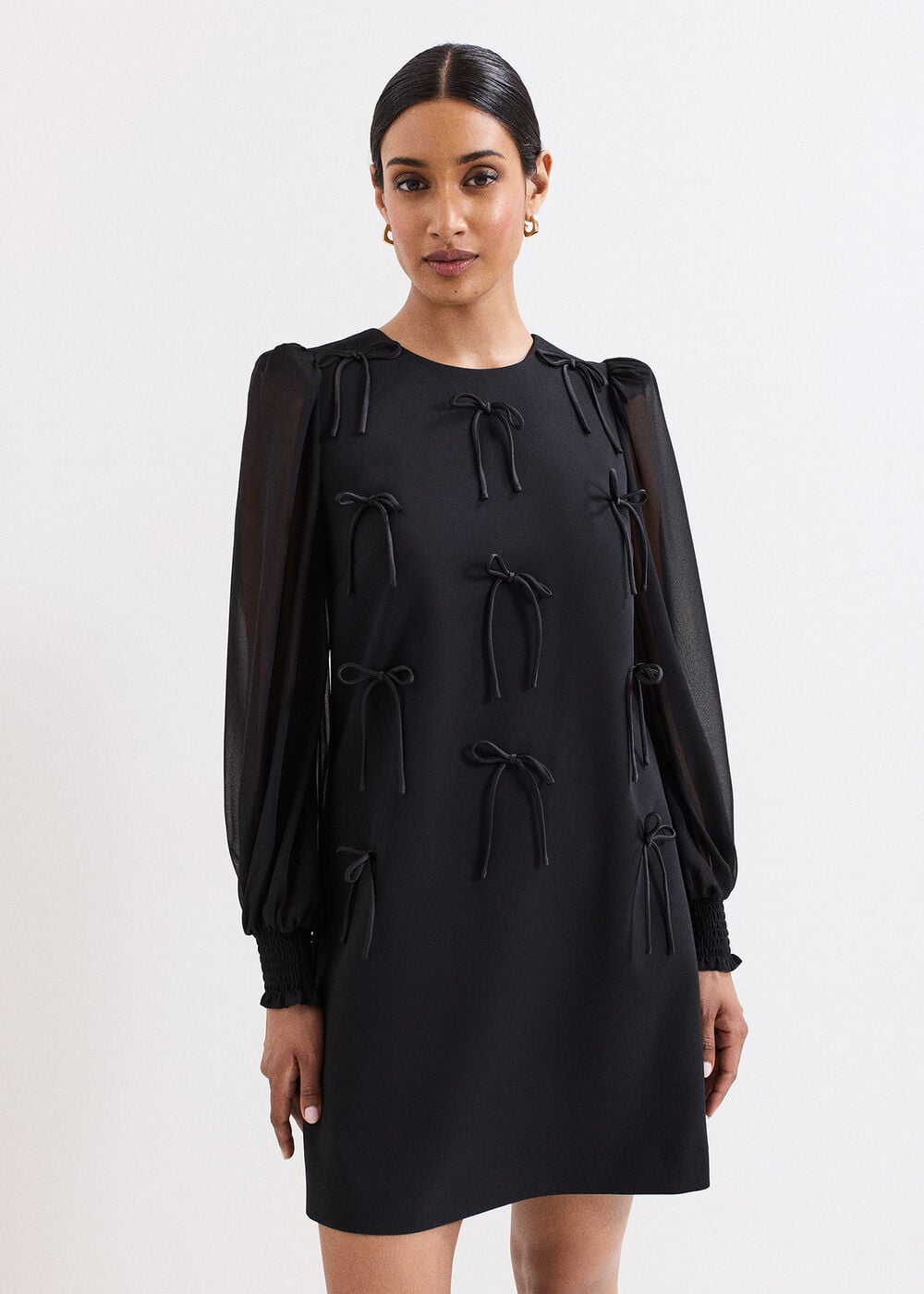 Jamie Black Bow Shift Dress