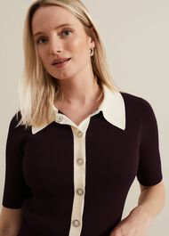 Rosie Tipped Collar Top