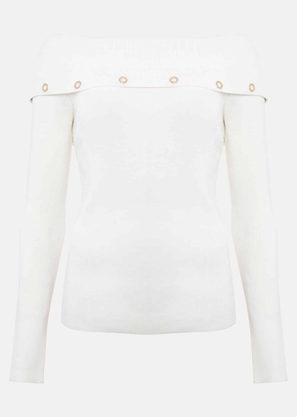 Mirelle Bardot Embellished Knit