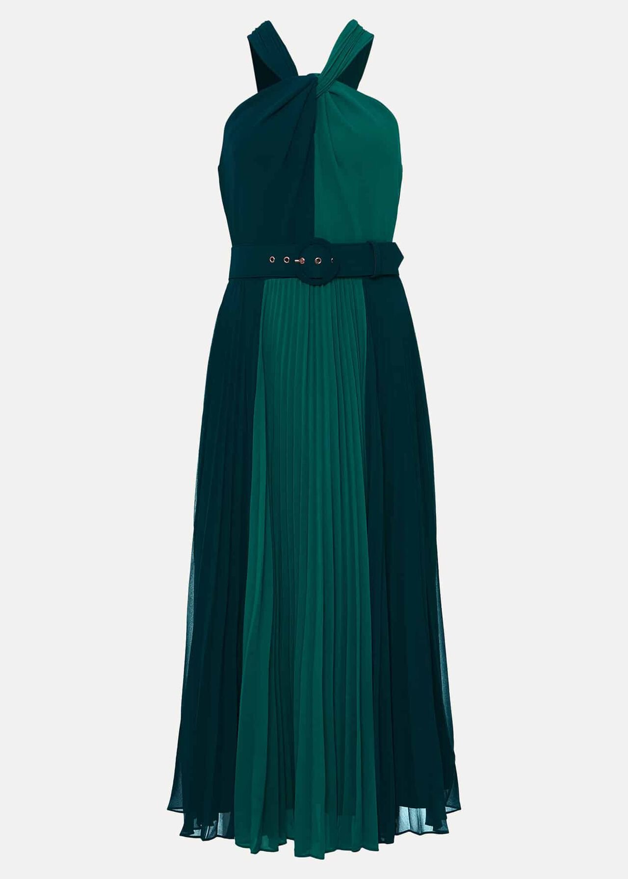 Xenia Pleated Midi Dress