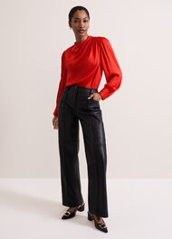 Danica Satin Drape Top