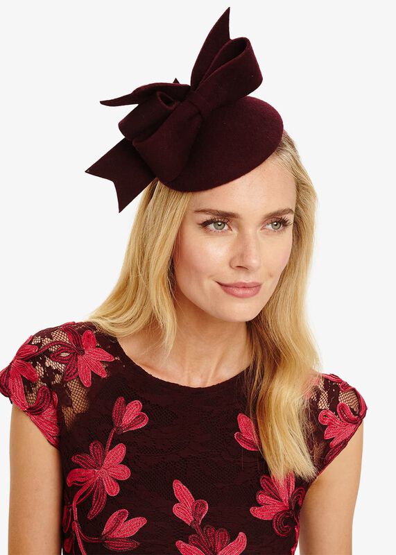 Primrose Felt Bow Pillbox Fascinator