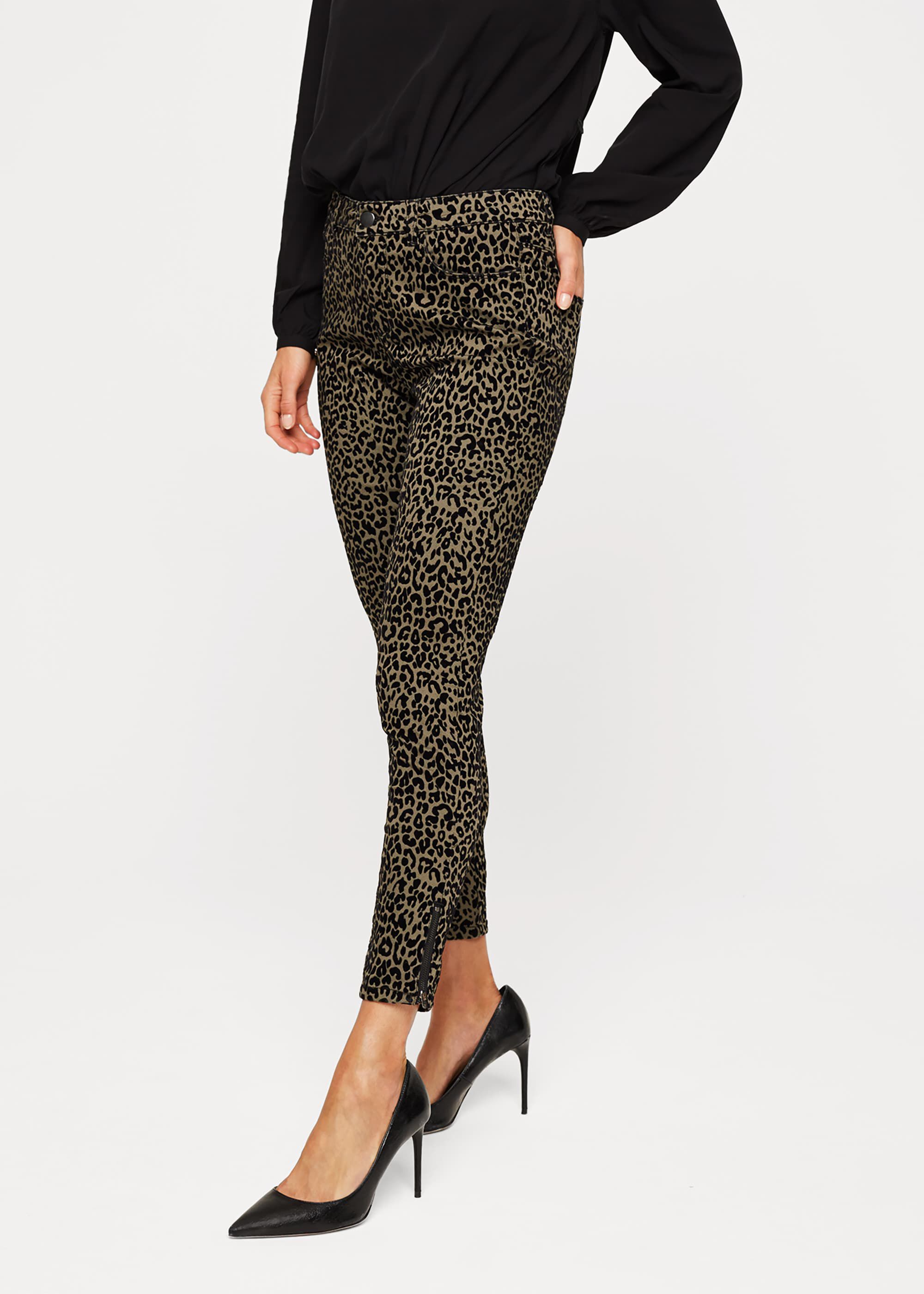 Cherida Leopard Flock Jeans | Phase Eight