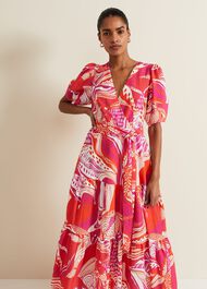 Tilda Red Midi Dress