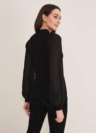 Eliza Chiffon Sleeve Knit
